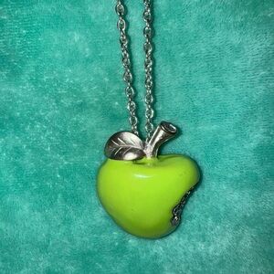 Adorable Apple Necklace.